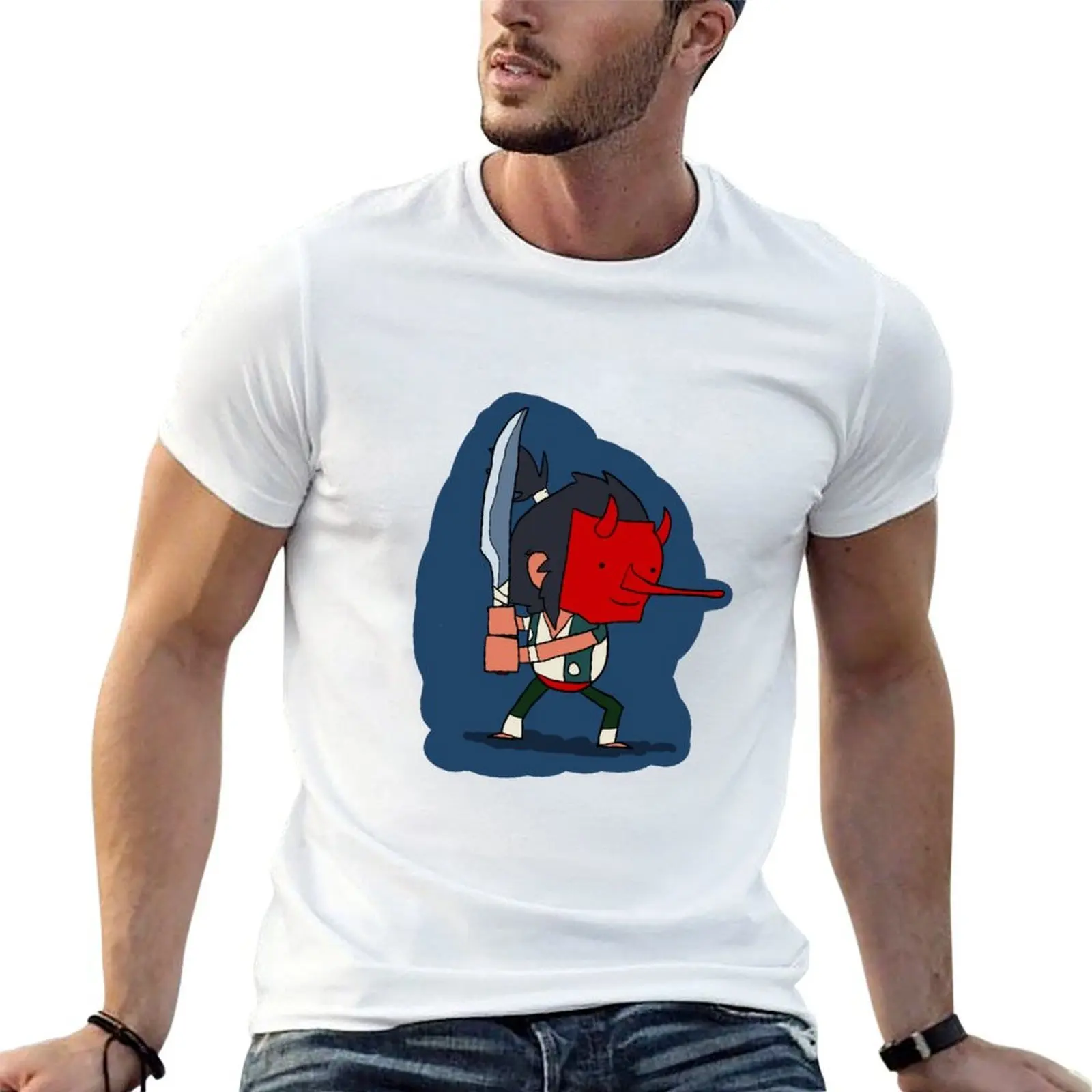 

man T-Shirt - t shirts man graphic Tengu for Koji shirts t shirt graphic cotton t Brawlhalla man