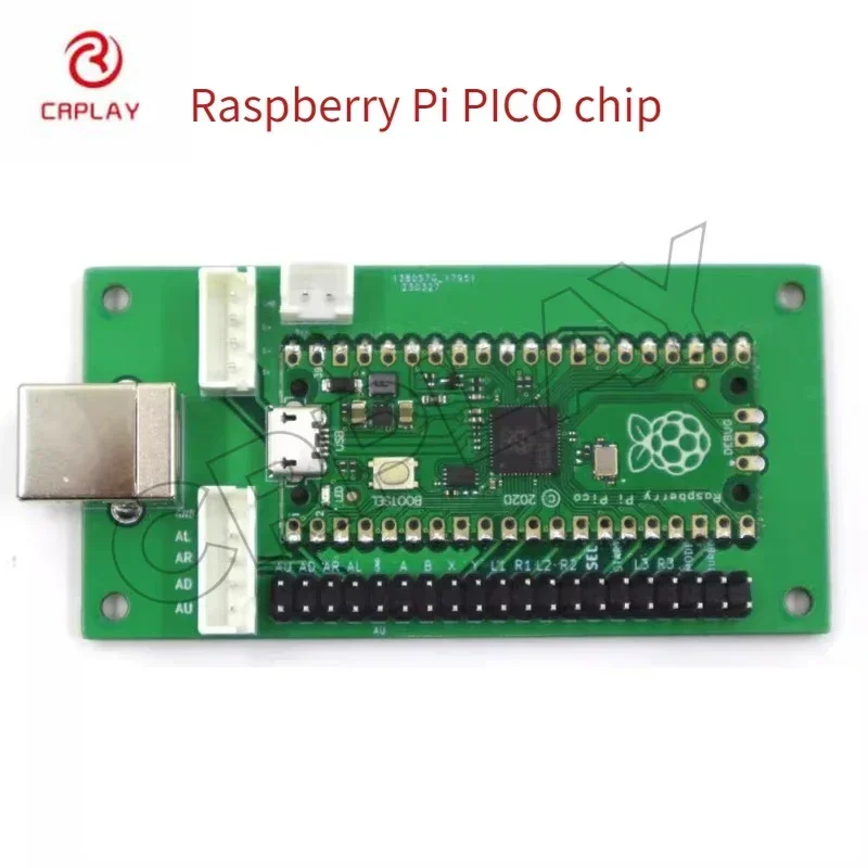 

FITHTBOX RAC-C500-PICO Raspberry Pi PICO Плата аркадного игрового контроллера с нулевой задержкой PICO Battle Board, для аркадного контроллера DIY