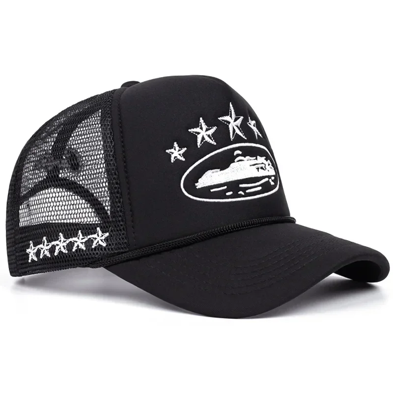 Fashion New Unisex Print Baseball Hats Hip Hop Breathable Personal Sunshade Mesh Versatile Street Snapback Hats Trucker Caps