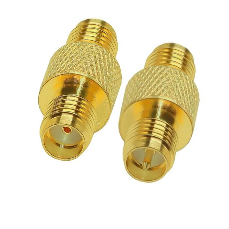 100PCS SMA to RP SMA Adapter SMA Female to RP SMA Female Connector RF Coaxial Adapter