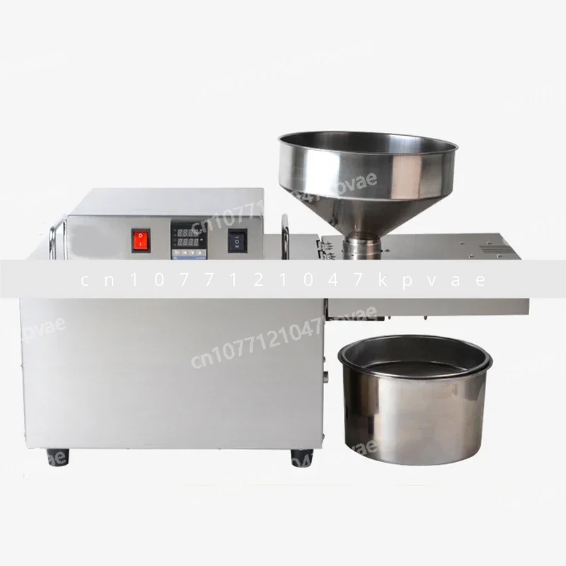 Prensa de aceite de acero inoxidable grande, caliente y fría, 2000W, 15Kg/H, 110V/220V, prensa de aceite de linaza, prensa de aceite de maní