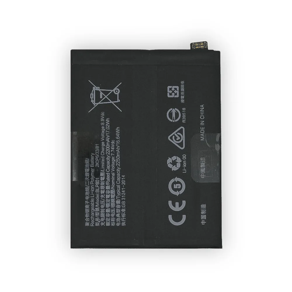 BLP801  Replacement Battery For OPPO 1+9R One Plus 8T/9R 1+8T KB2003 KB2005 LE2101 BLP-801 High Quality Phone Batteries