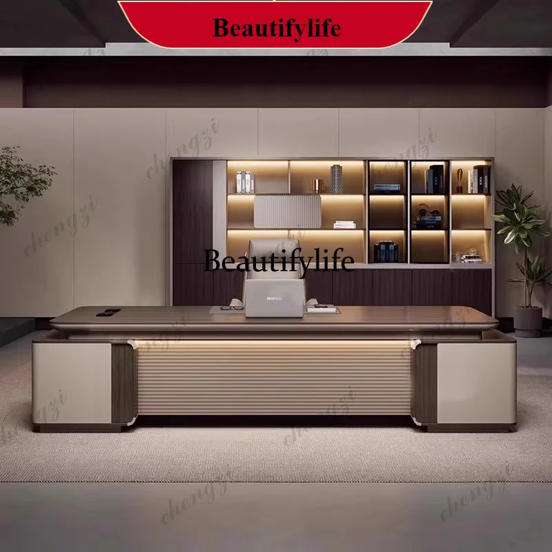 

K182Minimalist European Office Desk Design Multifunctional Luxury Executive Office Desk Computer