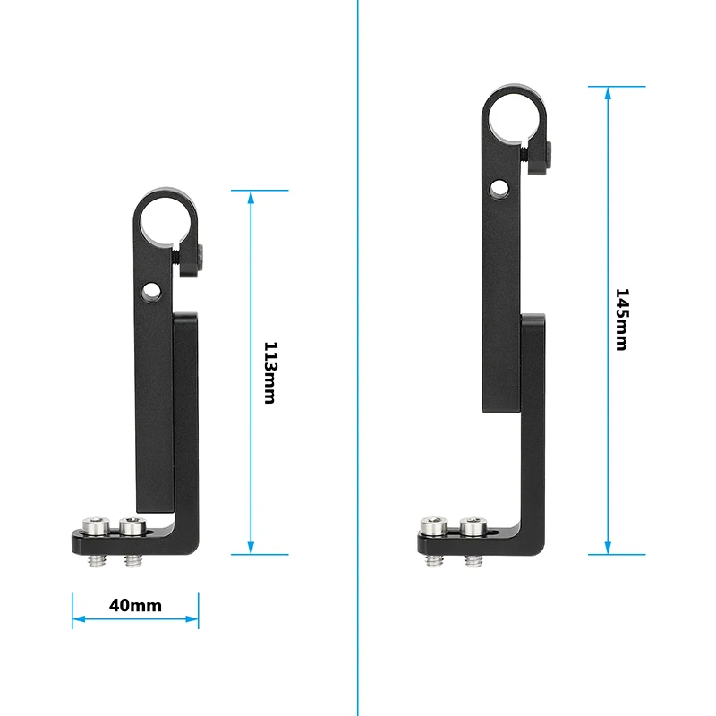 Набор клетки для камеры HDRIG Регулируемый L-образный кронштейн с адаптером для стержня 15 мм для клетки или установки камеры