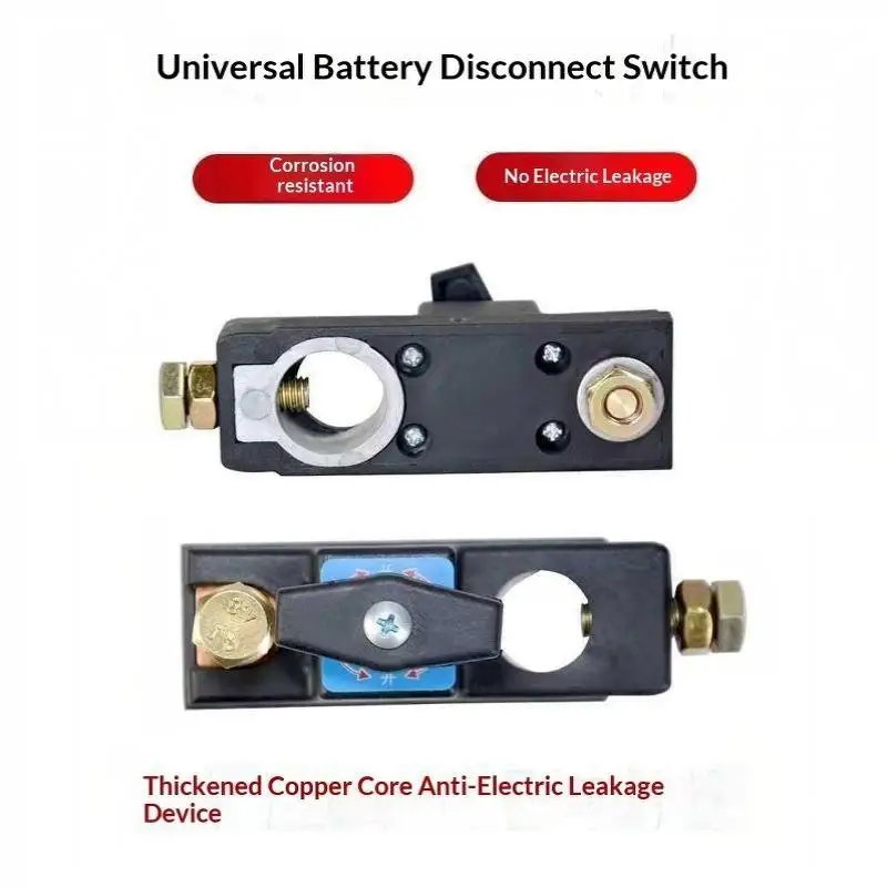 Auto-Batterie-Trennschalter 12V-24V Batterie-Entkopplungsschalter Anti-Leckage-Schalter Schnell-Trennschalter Universell Reines Kupfer Leckageschutz – Detail 13