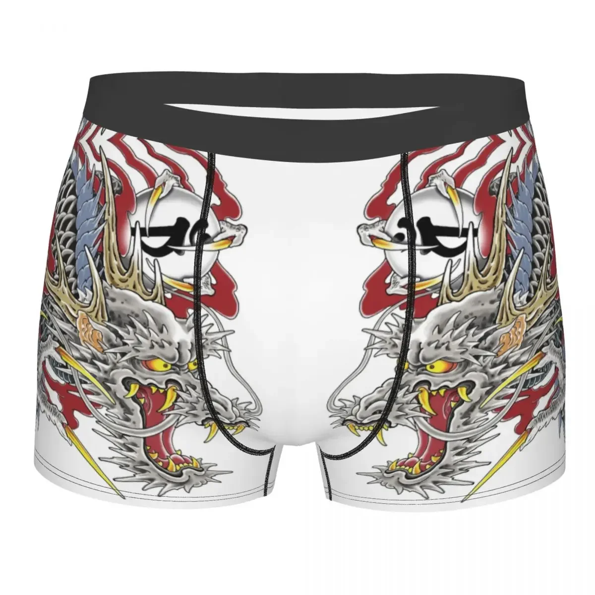 Custom Kazuma Kiryu Dragon Tattoo Boxers Shorts Men Japanese Asian Style Briefs Underwear Cool Underpants