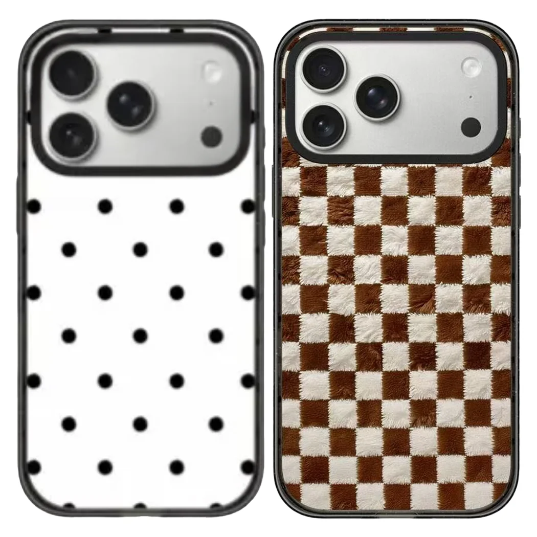 

5110433 Acrylic Black Border Magnetic Case: Compatible with IPhone 17 16 15 14 13 12 Pro Max 17 Air