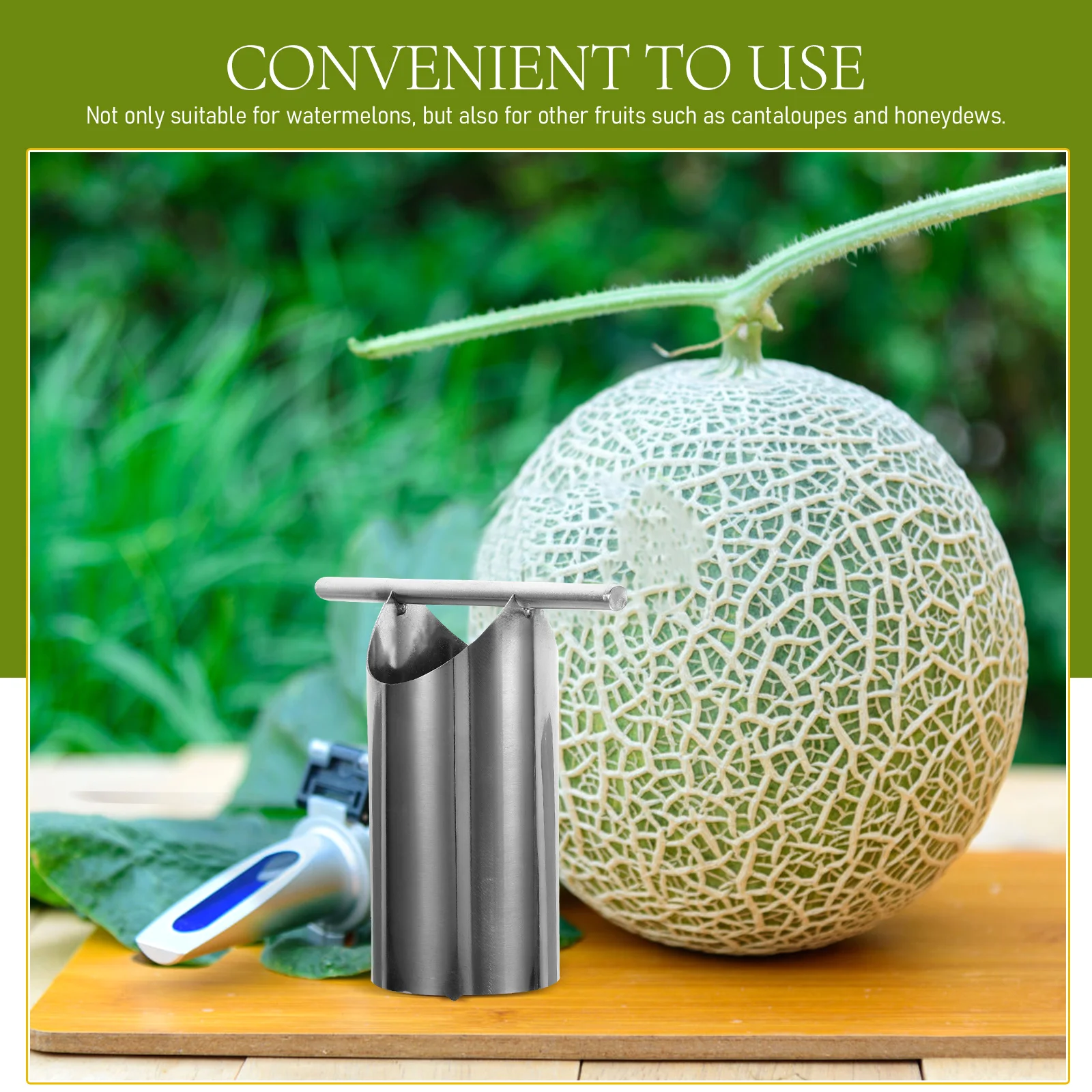 

Stainless Steel Watermelon Puncher Cutter Melon Opener Core Remover Punching Tool Fruit Cutter Kitchen Gadget Watermelon Puncher