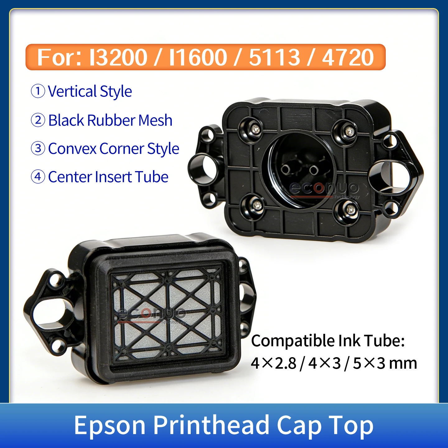 Eco-Solvent Printer I3200/4720 Head Ink Capping Station 5113 Printhead Cap-Top Spare Parts Horizontal Capping for Printer Mainte