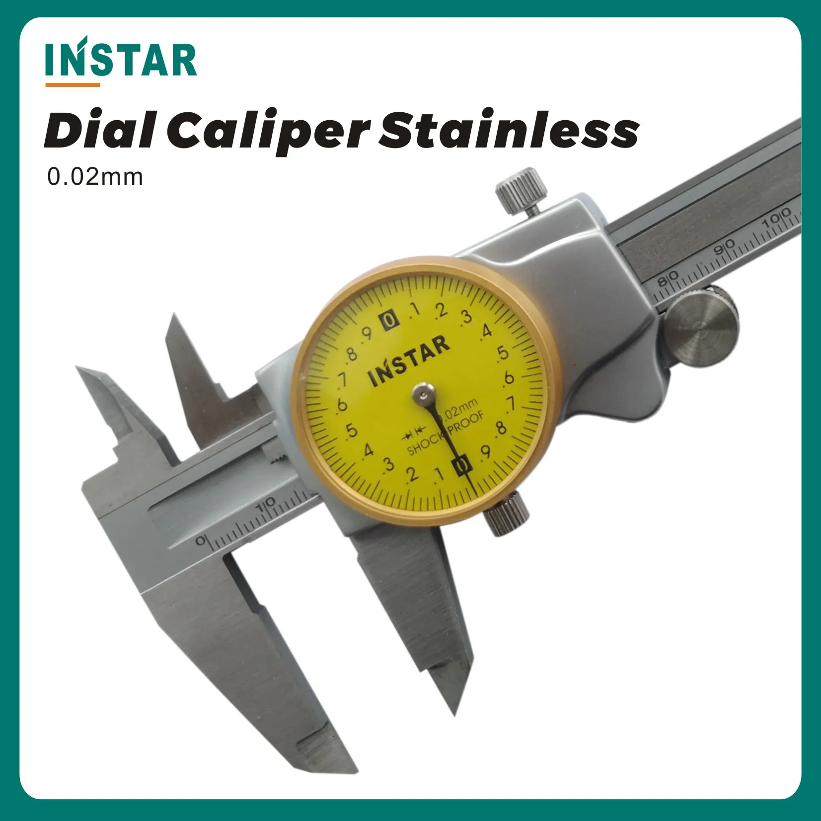 

INSTAR Dial Caliper Stainless Steel 0-150mm Shock Proof Vernier Caliper Industrial Quality 200mm 300mm