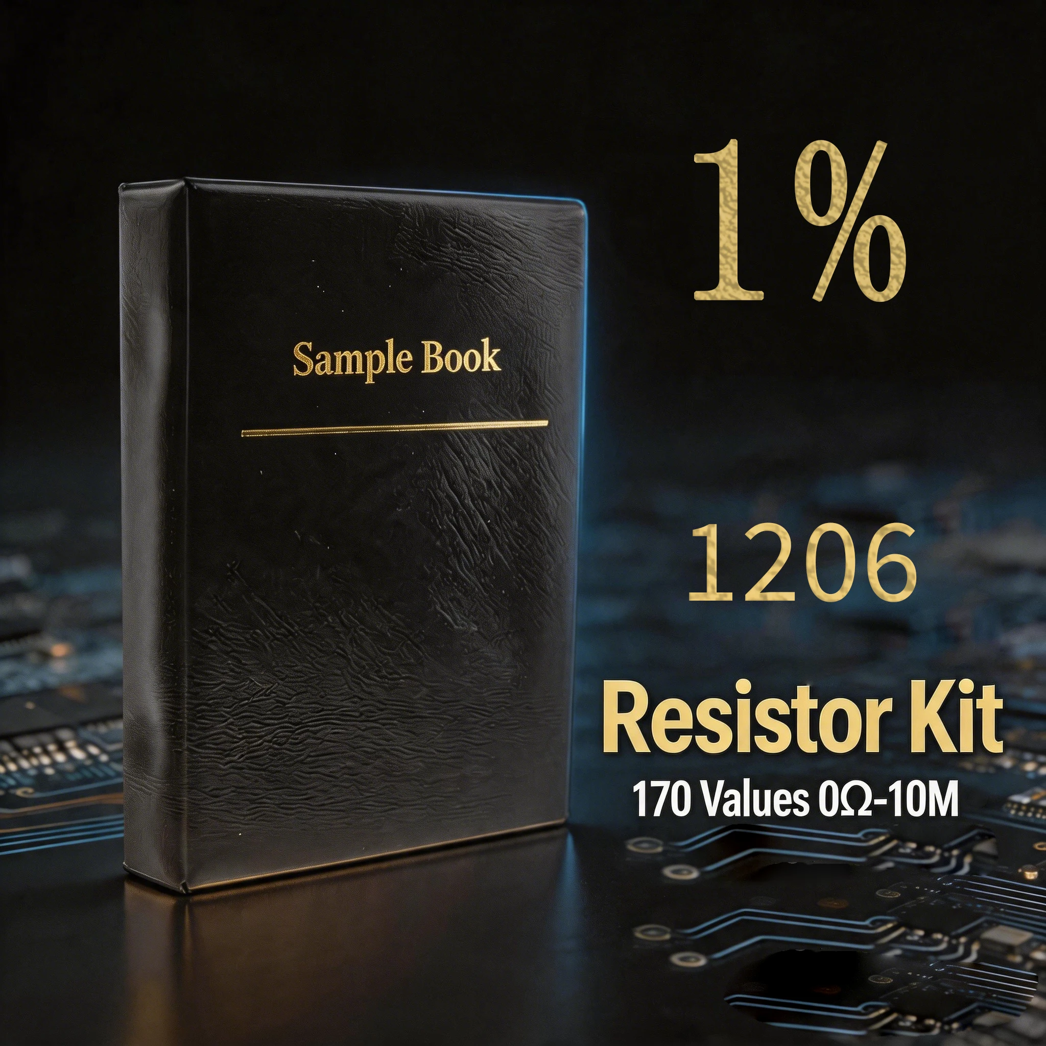 1206 SMD Resistor Kit 1% FR-07 0Ω-10MΩ 170 Values 25pcs Each 4250pcs Sample Book