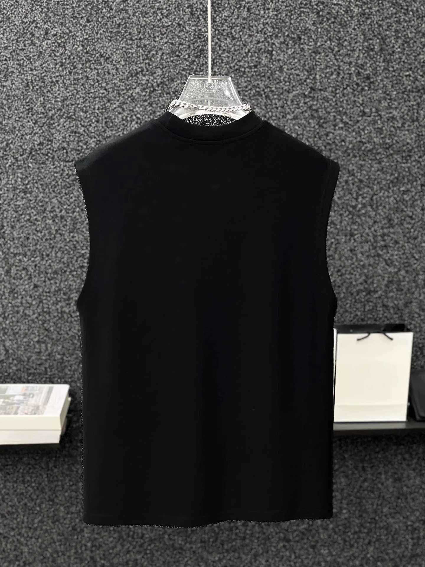 Men's 2025 Summer New Sparkling Hot Diamond Vests Boys Trendy Handsome Waistcoat Male Starry Sky Sleeveless Fashion Tank Tops