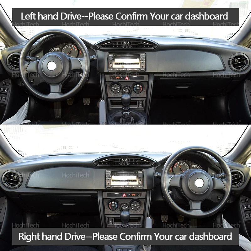 For Toyota 86 GT86 ZN6 Scion FRS Subaru BRZ 2012-2020 Dashboard Cover Avoid Light Pad Sun Shade Anti-UV Carpets Non-Slip Mat
