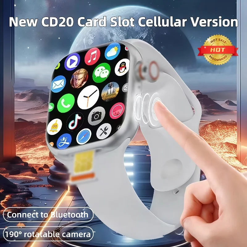 

CD20 Smart Watch 5G Android 10.0 Smartwatch With 180° Rotary Camera GPS WIFI HealthSmartwatch