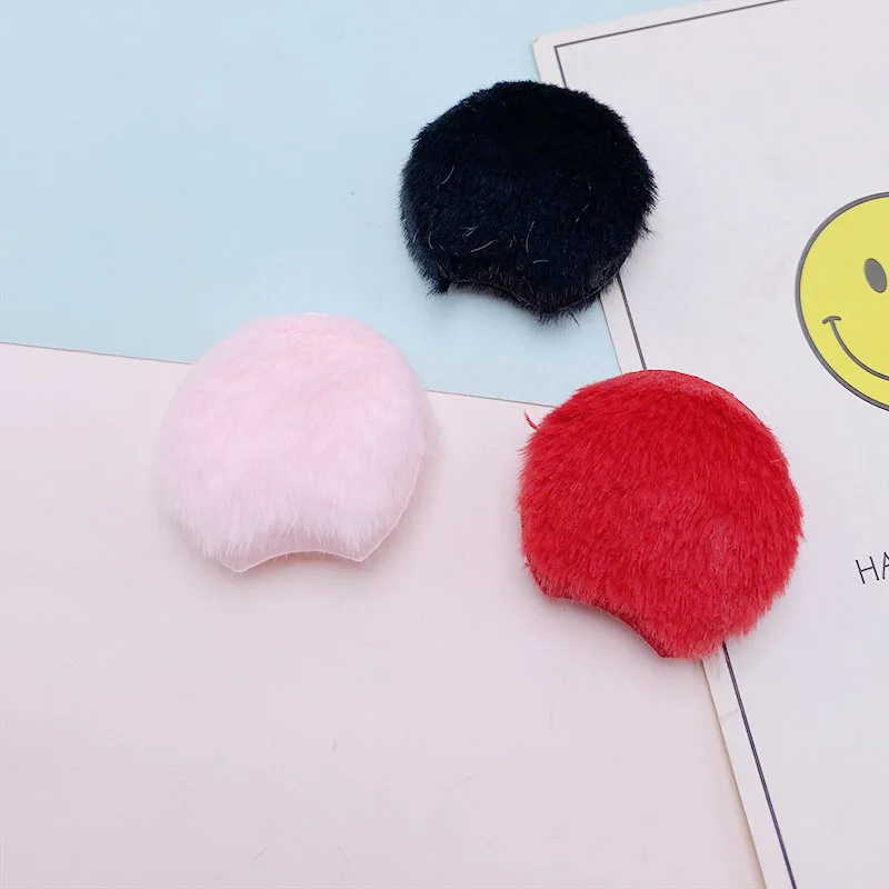 36Pcs 4CM Two Side Felt Small Mouse Round Ear Padded Appliques For Children Hat Sewing Headband Hair Clip Accessories Patches