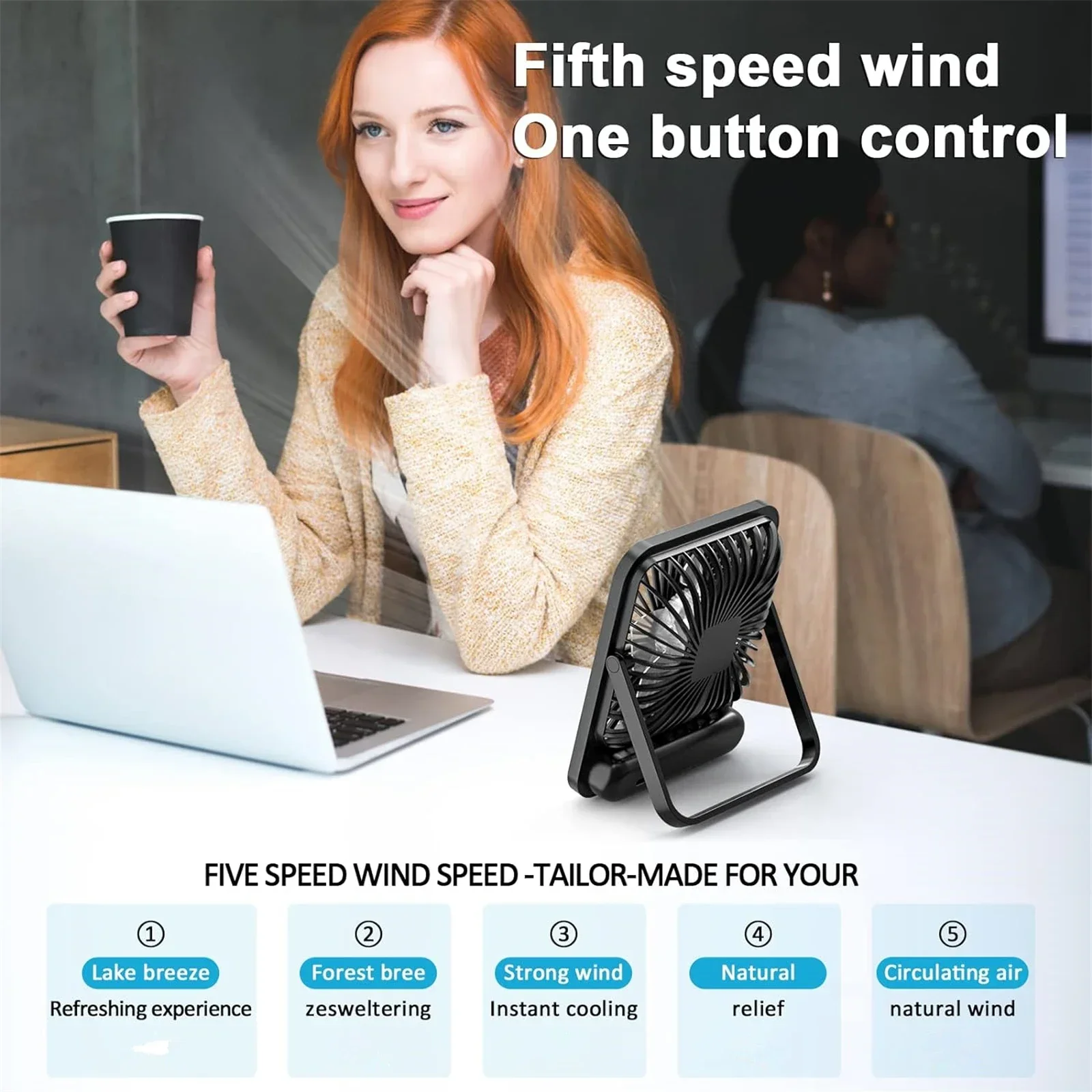 Portable USB Rechargeable Desk Fan – Only .60! Perfect for Hot Days