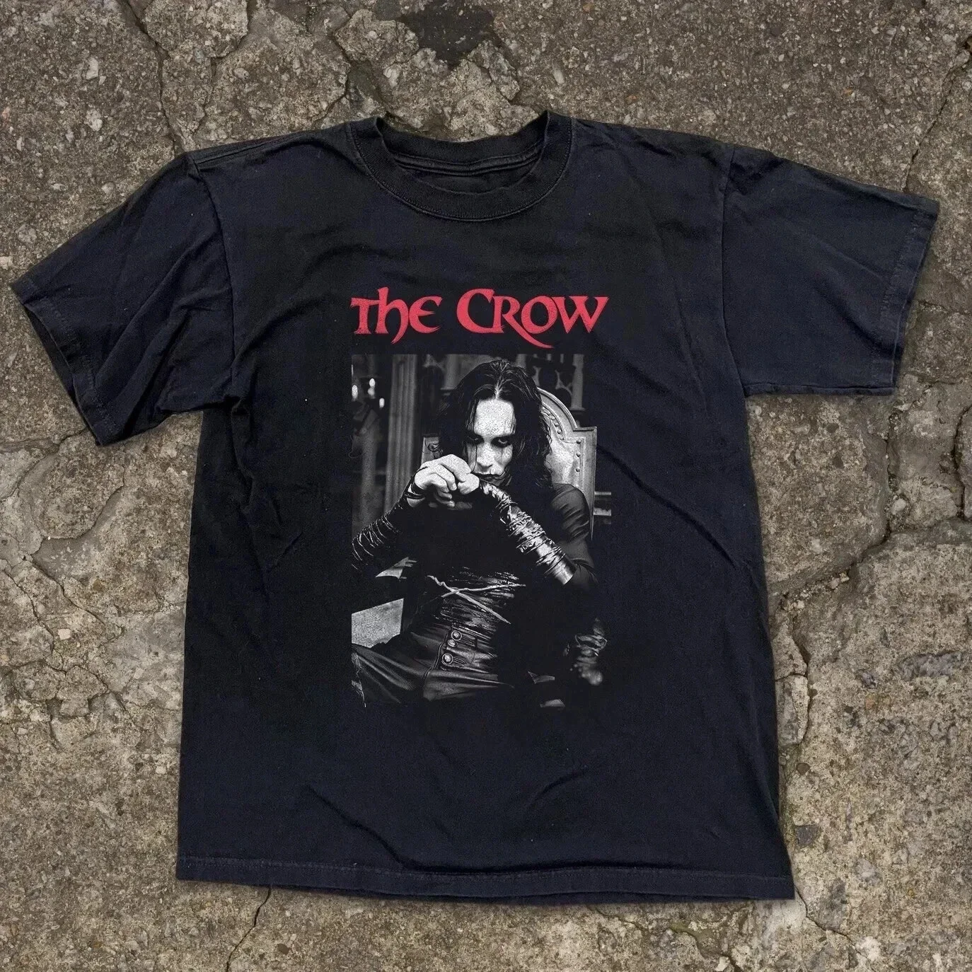 

Women's New Retro Vintage He Crow Horror Move T-Shirt Unisex Men Vintage Oversize Tee Cotton Streetwear Loose Short Sleeve Tops