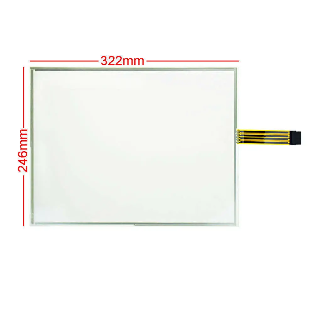 Touch Screen Glass+ Overlay Film FOR AB 1500 2711P-RDT15C 2711P-RDT15CB Touchpad