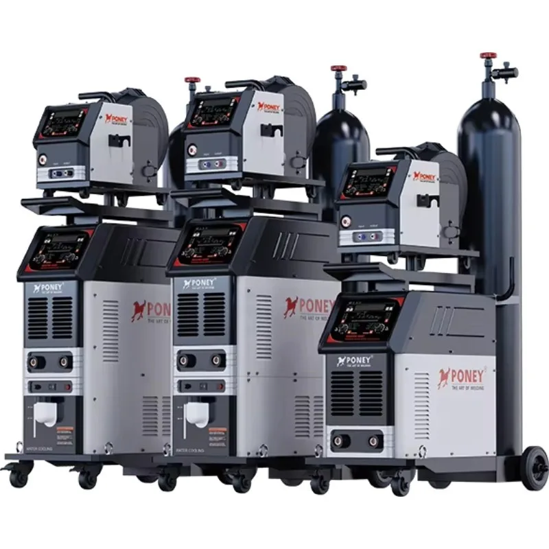 Double Pulse High Speed Industrial MIG MAG TIG MMA CO2 4 in 1 Multi Aluminum 500Amp With  Welding Machine     Cycle