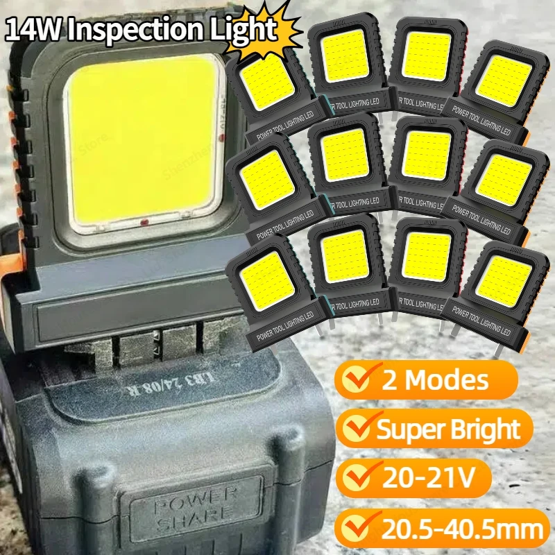 

1-10PCS LED Power Tool Parts For Makita For Milwaukee For Bosch For DeWALT For Parkside For Hitachi Lithium Battery Work Lamp