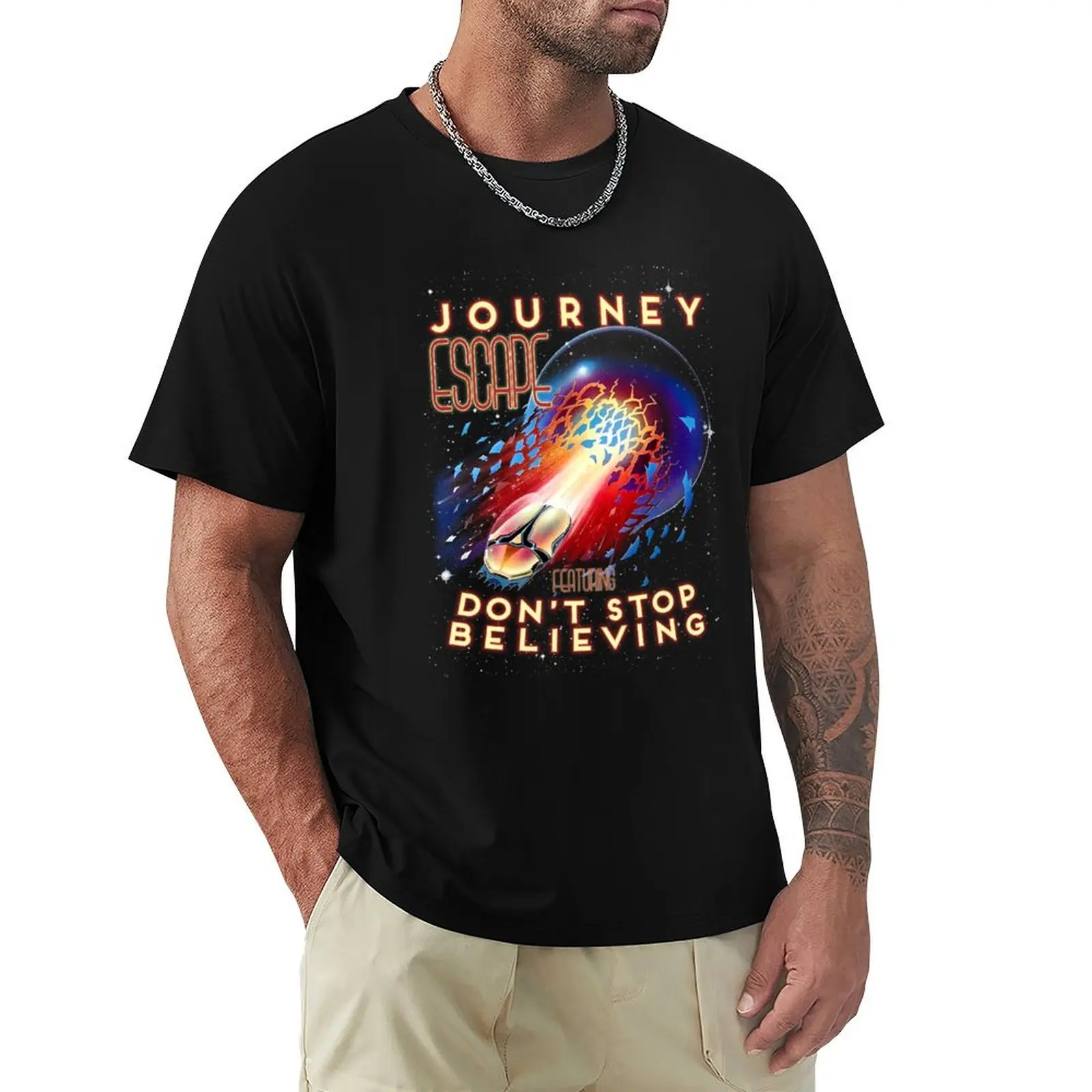 

Journey Band 8 T-Shirt valentines clothes funny shirt cotton vintage graphic tee designer t shirt men