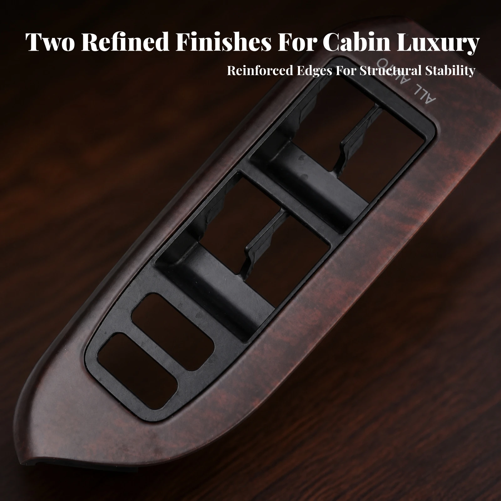 Armrest Base with Control Panel Trim Recessed Front Armrest Base Control Panel Trim Contoured for Car DIYers