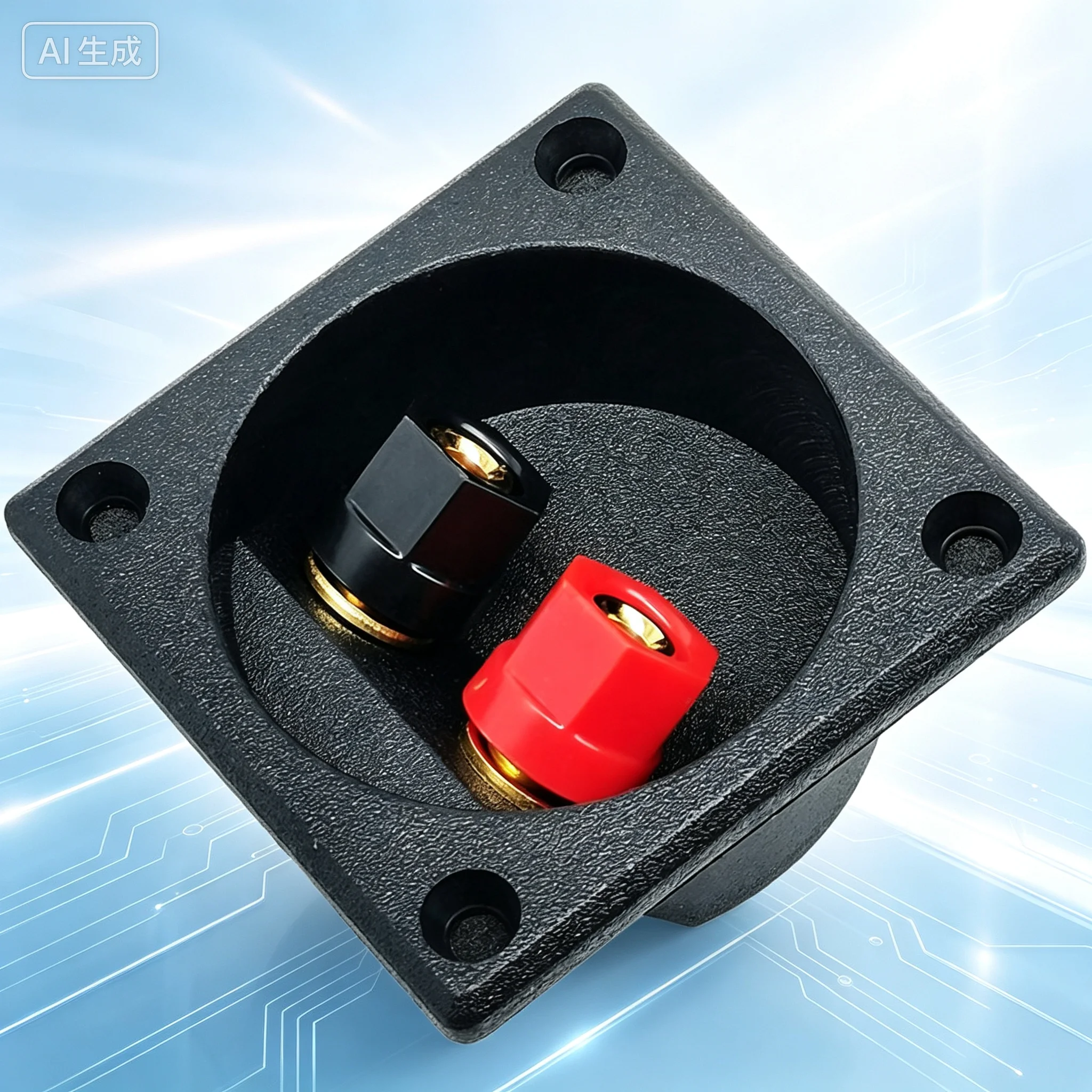 Terminal Block 2 Position Pure Copper Banana Socket for Speaker DIY Connection  10pcs