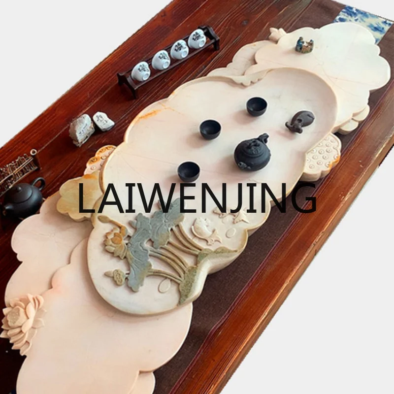 RWJ Plate Light Luxury Modern End Inkstone Drainage Tea Table Easium Tea Table