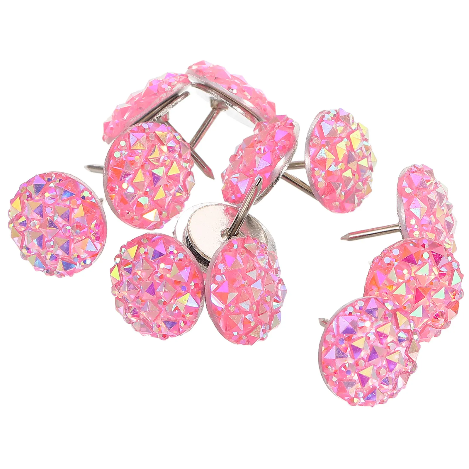 

30 шт. декоративных кнопок-гвоздиков со стразами для пробковой доски, милые канцелярские принадлежности