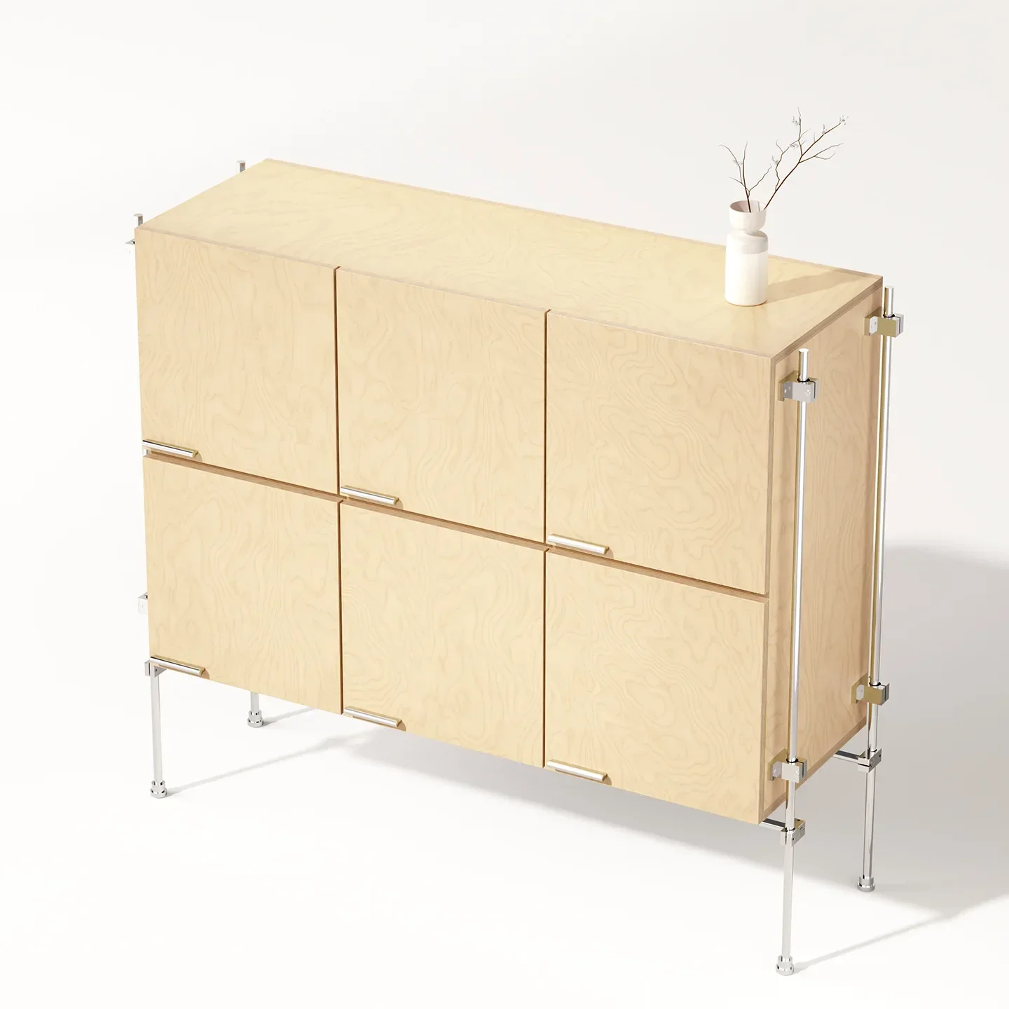Wall Integrated Locker Living Room Log Wind Bucket Side Cabinetn29