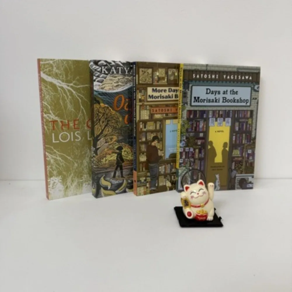 Livraria MoriSaki Conjunto de 4 livros da Satoshi Yagisawa Livraria de ficção de cura japonesa Histórias de vida Coleção completa