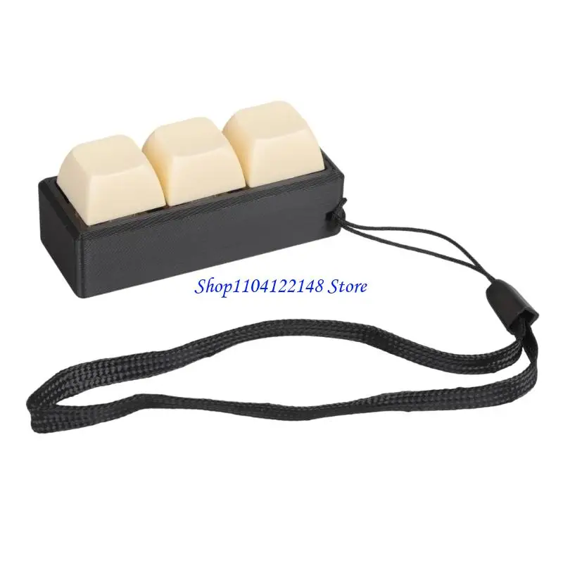 P9FA 1PC Mechanical Keyboard Clicks Toy With Colorful LED Lights Switches Tester For Desk Decoration And Relaxation