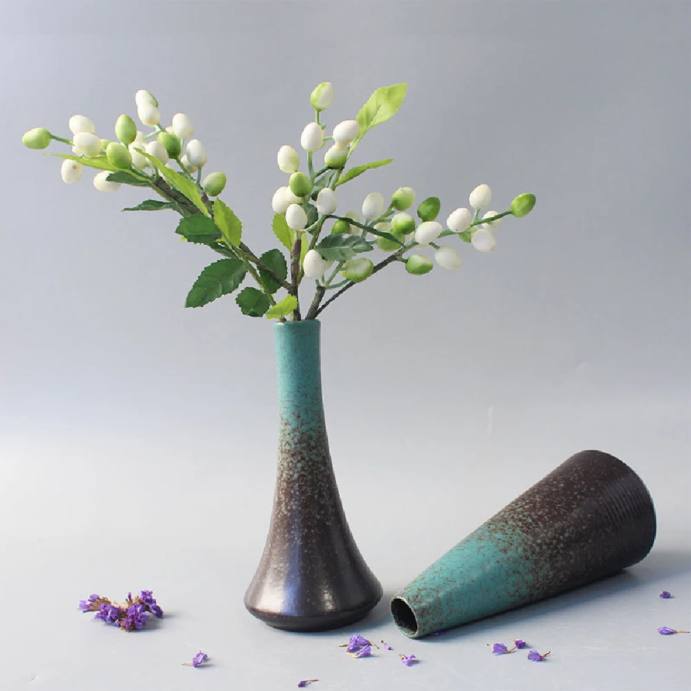 Ceramic Small flower Vase Home Decoration Crafts Tabletop Ornament Simplicity Japanese-style Decoration