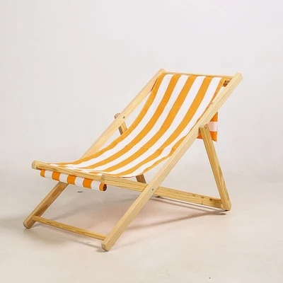 China Modern beach Chair Chair durable Outdoor Pool Sun wood Foldable Folding Sling Adult Beach Deckchairs