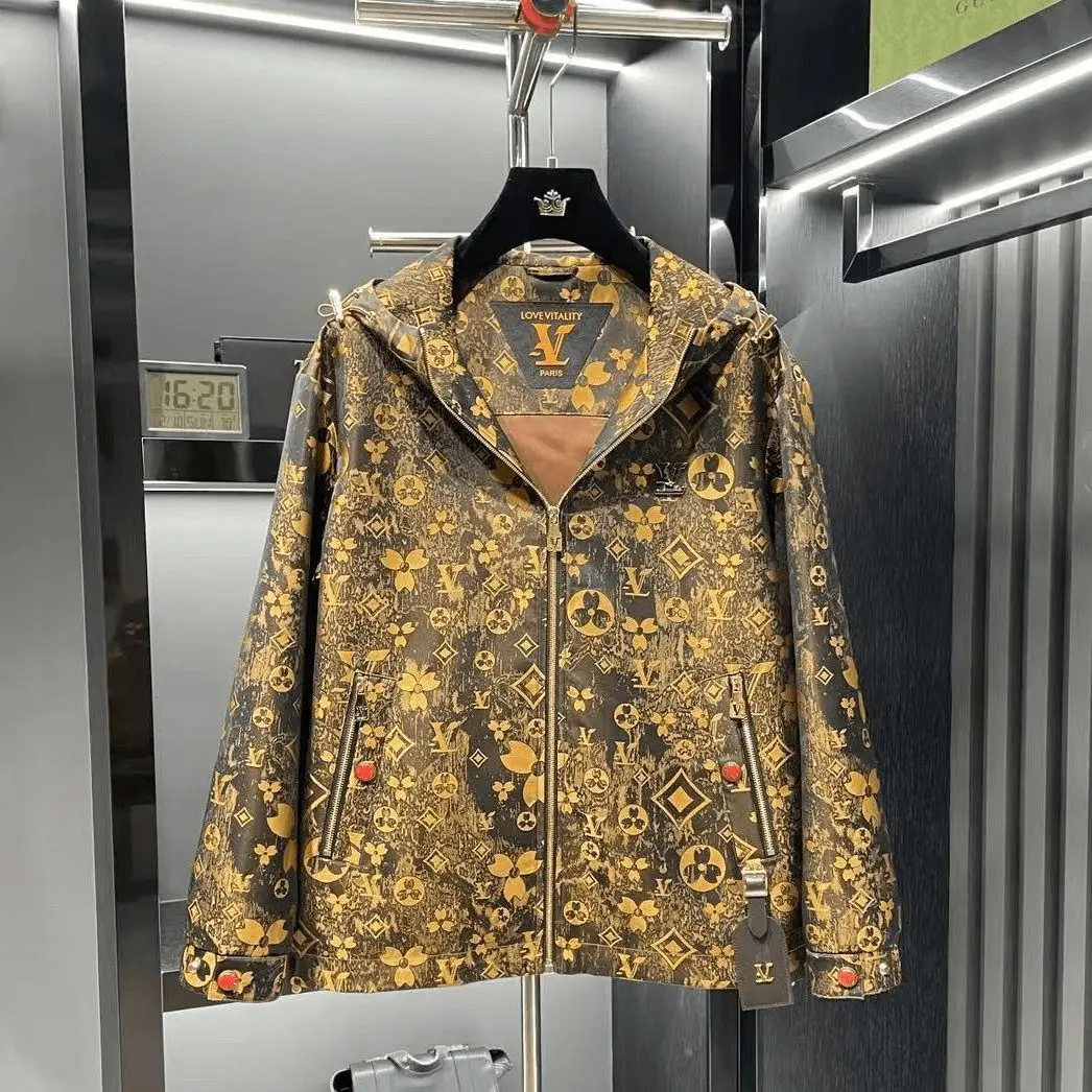 

2025 New Fashion Jacket Men's Casual Hooded Jacket Slim Fit Youth Personality