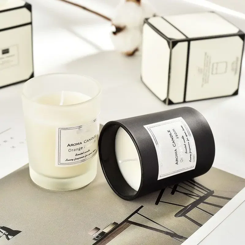 2025 Nordic ins scented candles to help sleep, high-end light luxury, mini fragrance soybean wax girlfriend gift