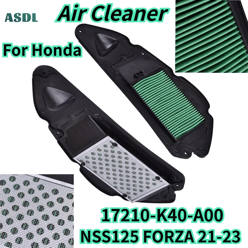 

17210-K40-A00 Air Cleaner For Honda NSS125 FORZA125 2021 2022 2023 125cc Motorcycle Parts Air Filter Element NSS 125