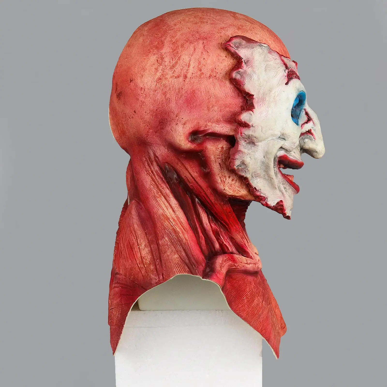 Mascaras Para Halloween Which Is Me Scary Latex Mask Tear-Off Type Skeleton Joker or Ghost Rider Double Creepy Cosplay Props view 3