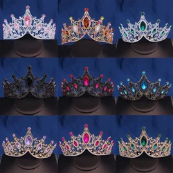 Bridal Crown Baroque Vintage Princess Queen Headwear Crystal Tiara For Women Wedding Crown Hair Dress Accessories Jewelry