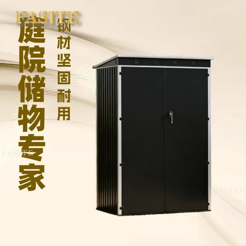 For Outdoor Storage Shed Single Slope Garden Tool House Terrace Pet Room Simple Combination Activity Room Weatherproof