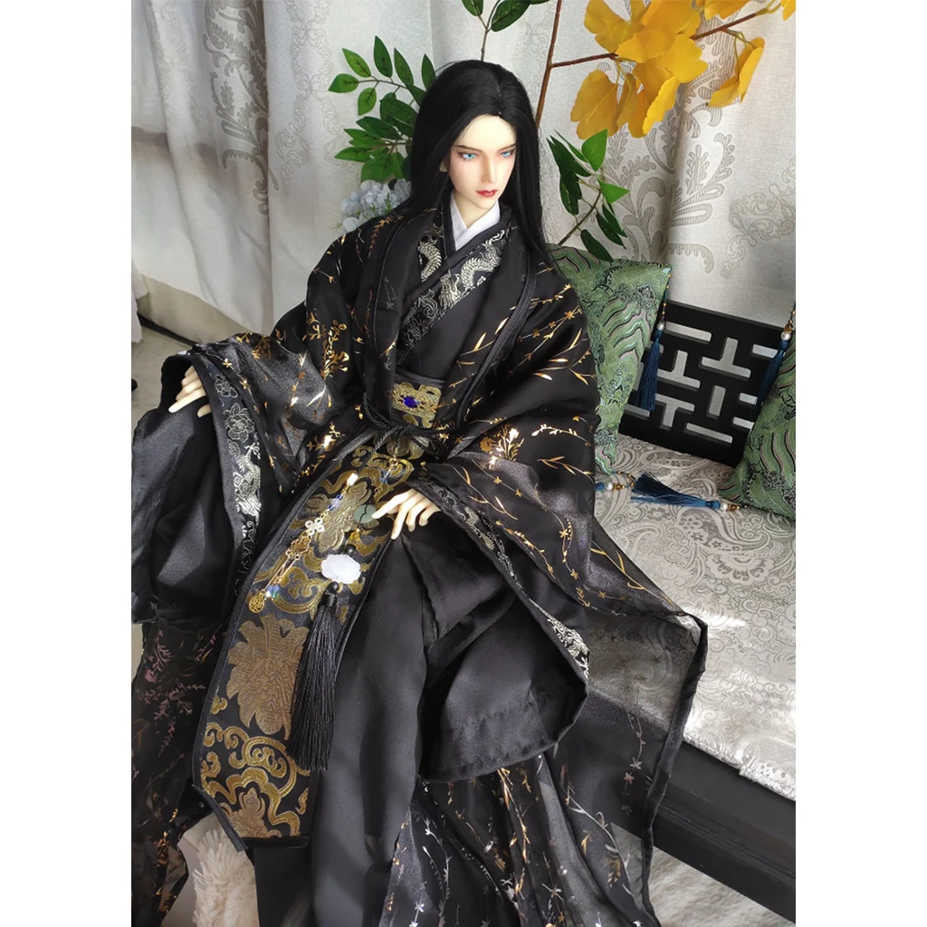 1/4 1/3 Ancient Costume BJD Clothes Hanfu Robe Samurai Outfit For BJD/SD MSD SD13 POPO68 SSDF ID75 Uncle Doll Accessories C2248