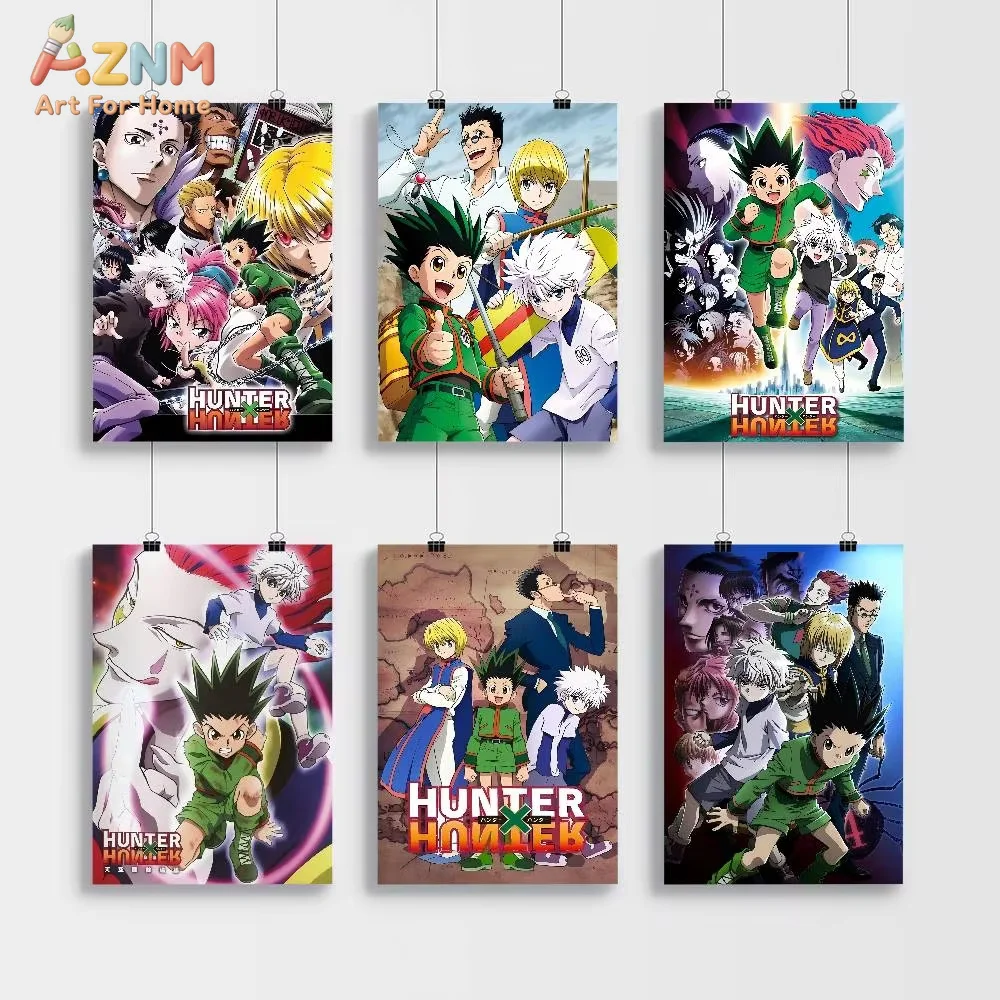 1 Stück Anime Hunter X Hunter klassische Filmplakate, HD-Qualität, Poster, Wandkunst, Heimdekoration