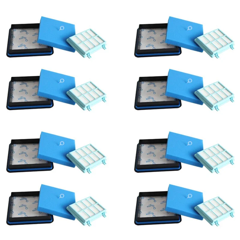 

Pack Of 8 Filter Set For Powerpro Compact FC9331 FC9332 FC8010 Vacuum Cleaners-B27C