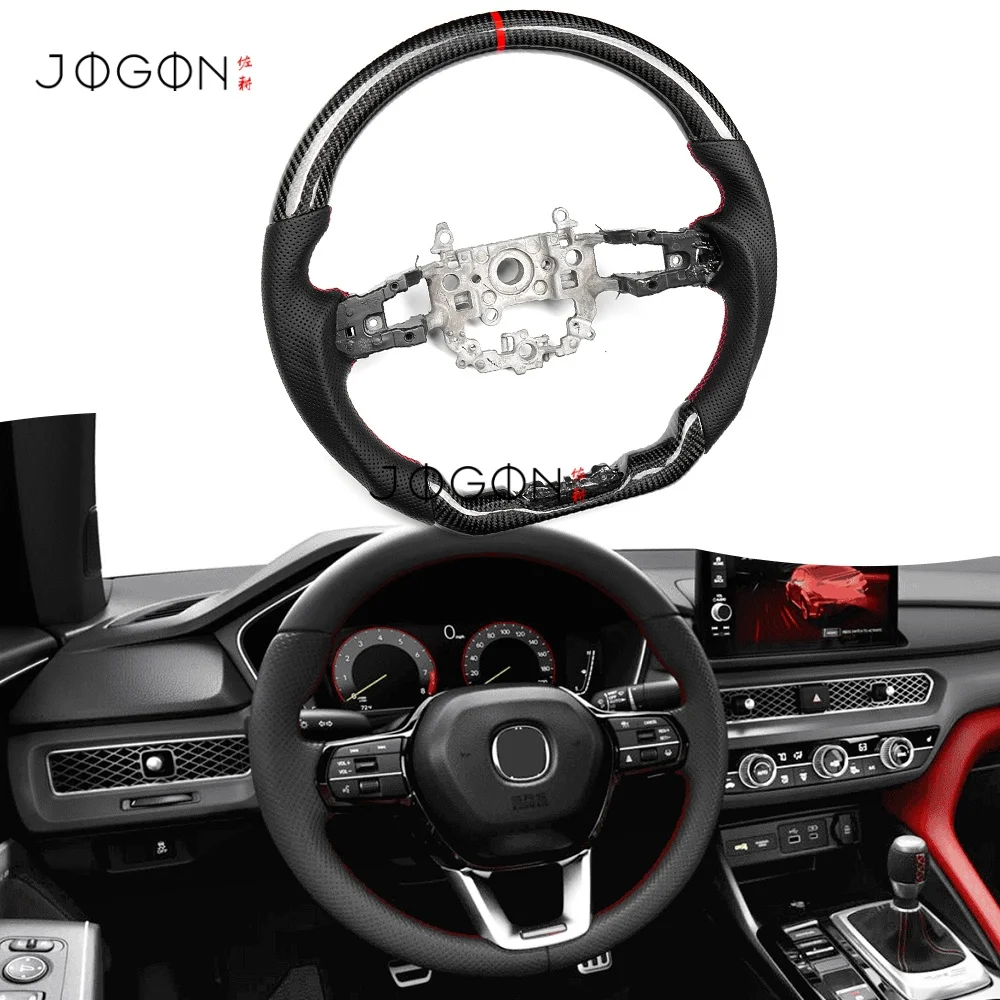 Replacement Kits Carbon Fiber Car Steering Wheel Customized Cover Trim Accessories For Acura Integra A-Spec DE5 Type S 2023+