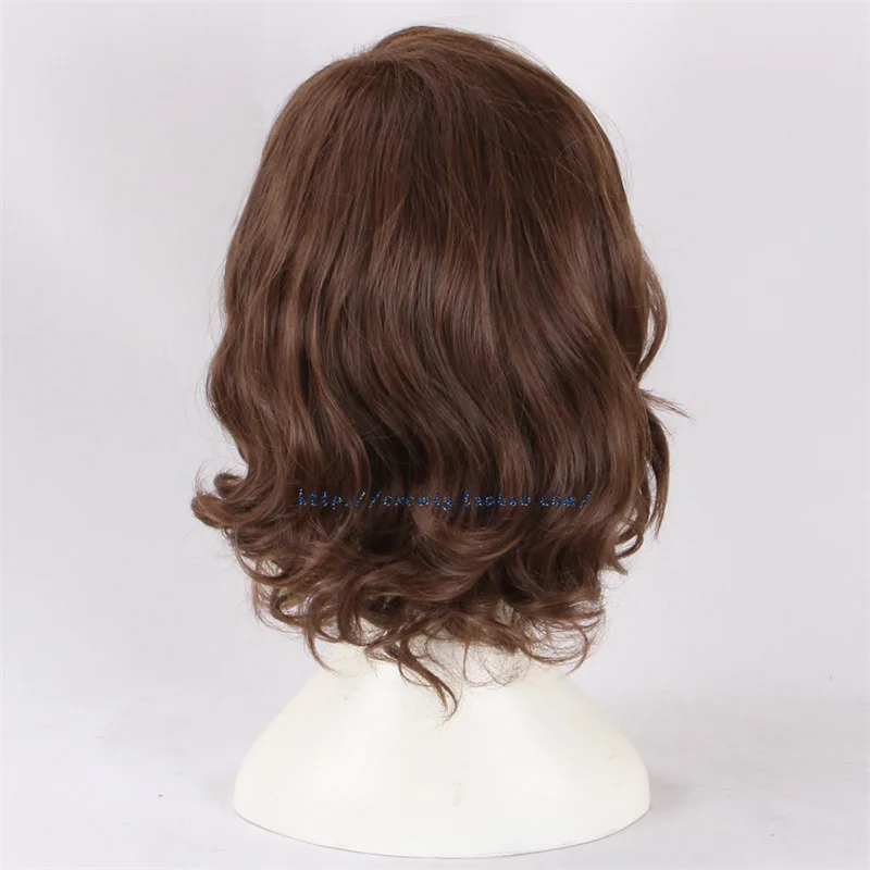 The Walking Cos Dead 2024 Rick Grimes Daryl Cosplay Wig Brown Curly Heat Resistant Synthetic Hair Halloween Party Role Play - view 4