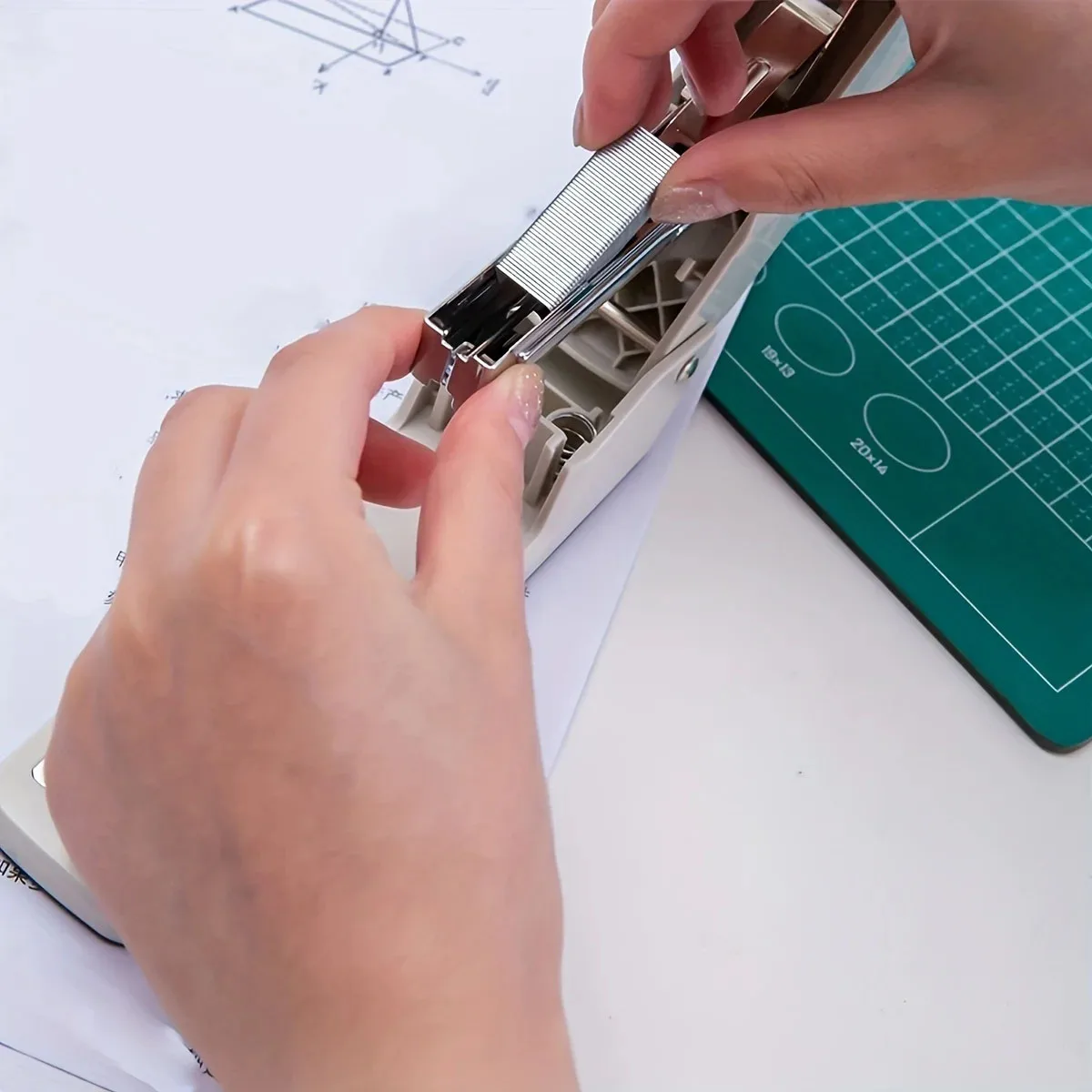 1 cucitrice girevole a 360 gradi - Può legare 25 fogli di carta a tempo, per ufficio - Regalo ideale per studenti e professionisti