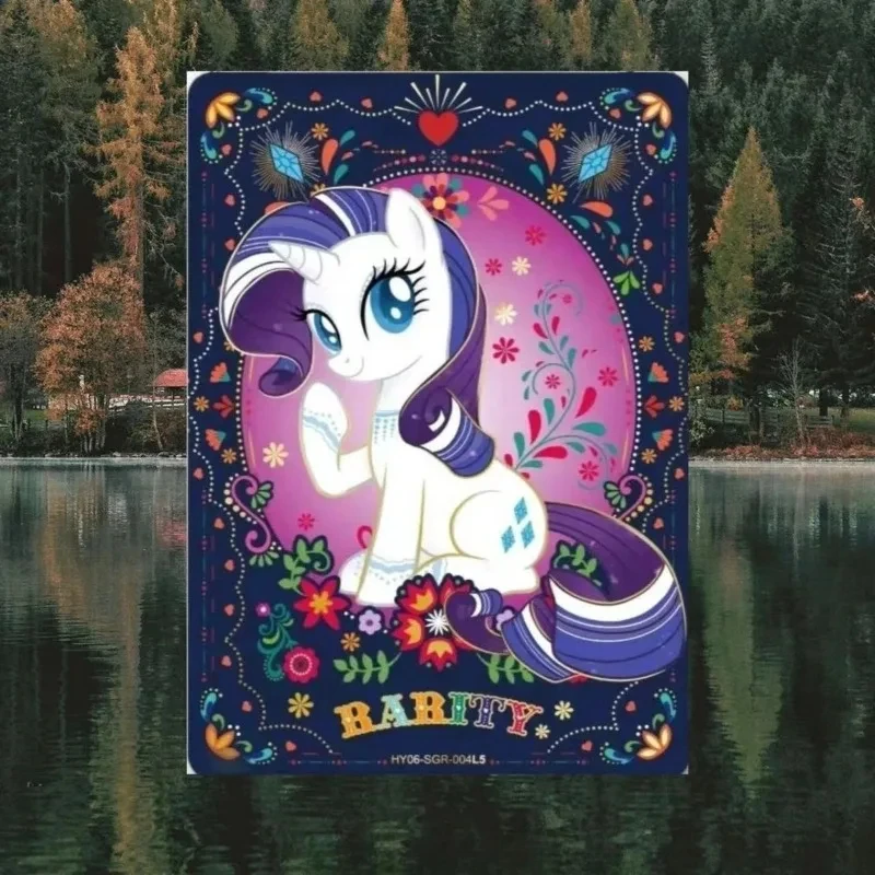 My Little Pony Rainbow Dash Twilight Sparkle creative bronzing complete set of high-value collectible cards for children's gifts