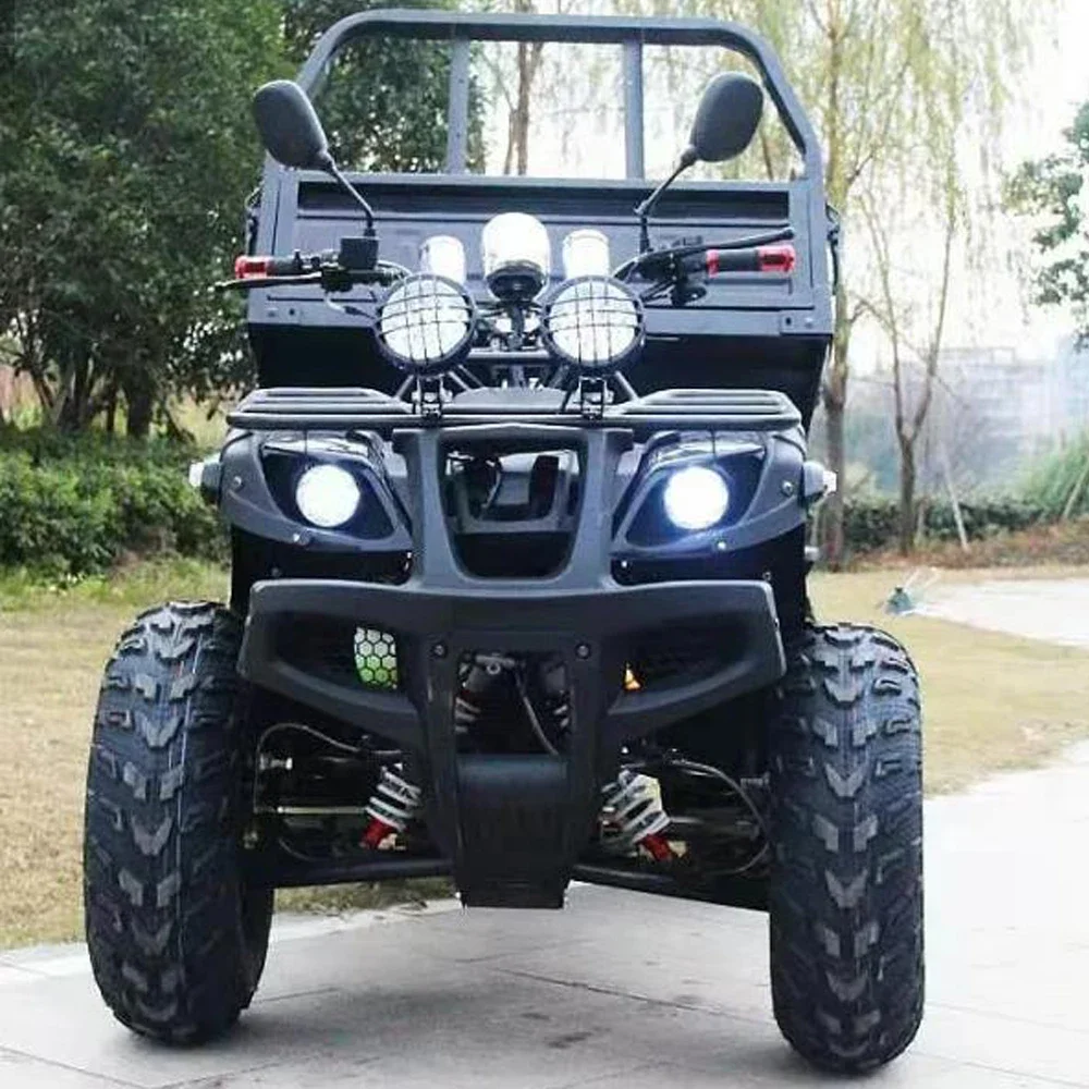 Automatic Farm ATV 250cc Quad ATV Cargo with 1x1M Trailer Shaft Drive Off-road All-terrain Dune Buggy