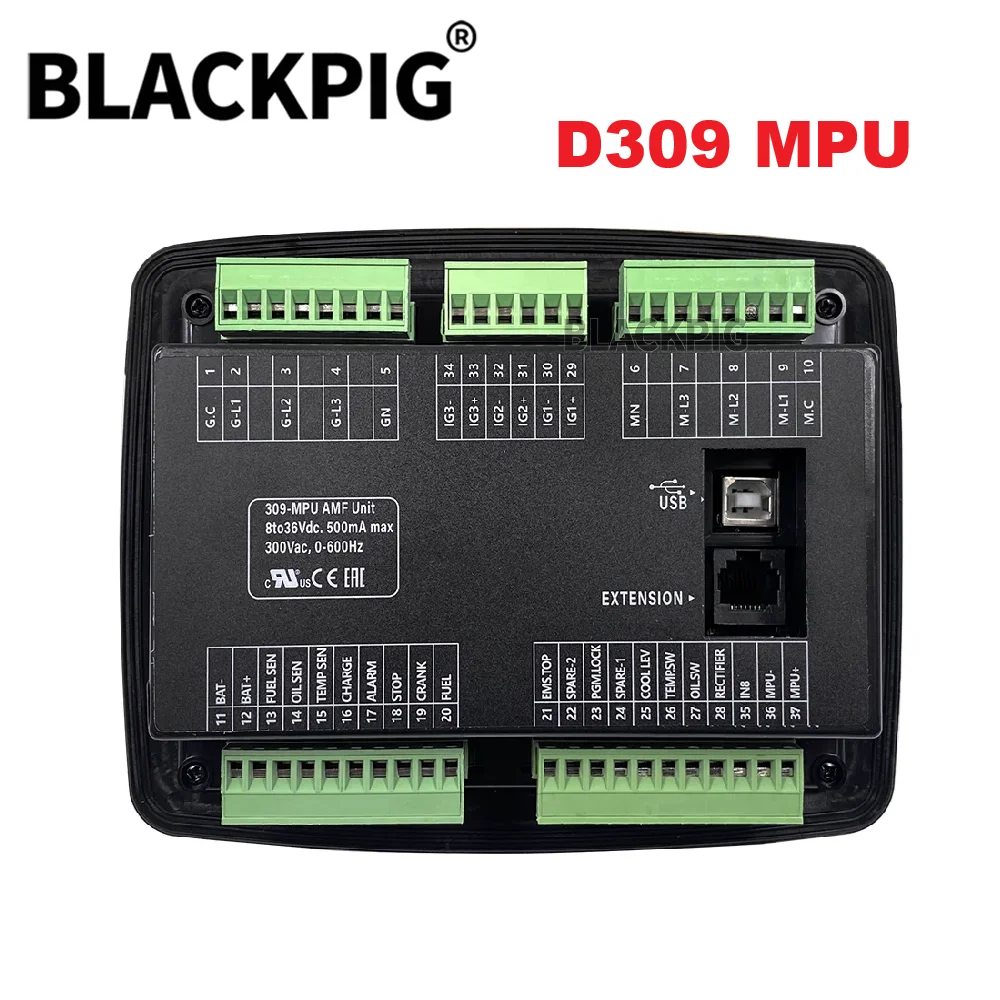 Copy D309 MPU D300 MK2 Generator Auto Mains Failure Controller Module With USB Extension Interface Replace Origina DKG300 DKG309