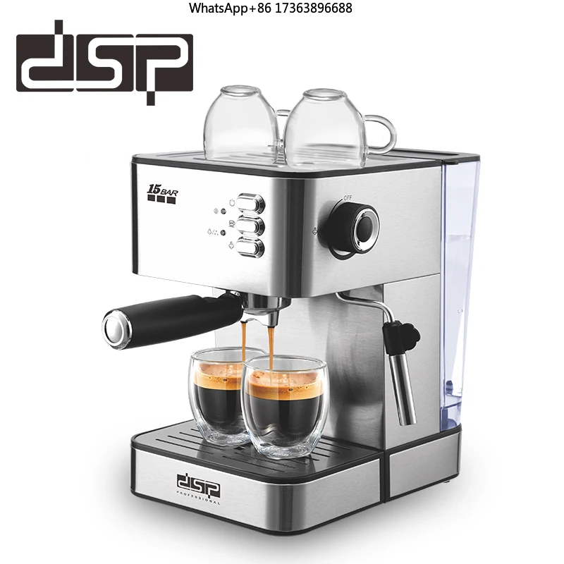 DSP 15 Bar Espresso Coffee Maker Automatic Hot Sale Expresso Machine with Milk Electric for  or Hotel Use